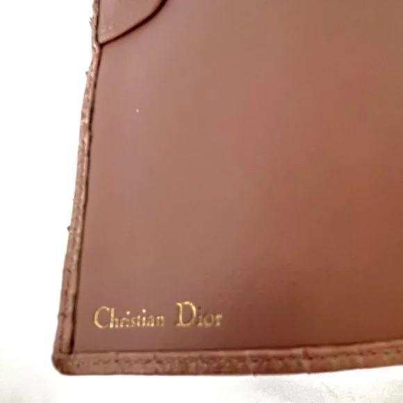 Christian Dior Authentic Pink Vintage Snakeskin Wallet - Picture 7 of 16